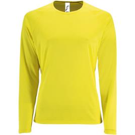 T-shirt mangas compridas SPORT LSL WOMEN  Amarelo Disponível em tamanho para senhora. EU XXL,EU S,EU M,EU L,EU XL,EU XS.Mulher > Roupas > T-shirt mangas compridas