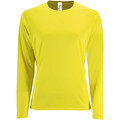 Sols  T-shirt mangas compridas SPORT LSL WOMEN  Amarelo Disponível em tamanho para senhora. EU XXL,EU S,EU M,EU L,EU XL,EU XS.Mulher > Roupas > T-shirt mangas compridas 