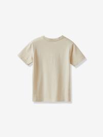 T-shirt em algodão biológico da CYRILLUS, para menino bege medio acinzentado  