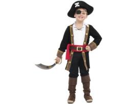 Fato de Menino  Pirata Casaca Negra (Tam: 3 a 4 anos)
