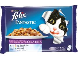 Rações para Gatos FELIX (4 Un - 100g)