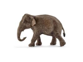 Schleich - Elefante Asiático Fêmea Castanho Terra