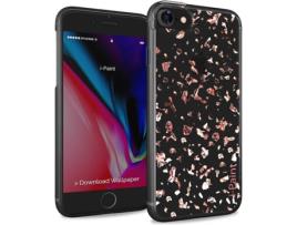 Capa iPhone 6, 6s, 7, 8 I-PAINT Glitter Rosa