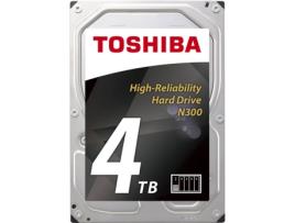 Disco HDD Interno TOSHIBA NAS N300 3.5'' (4 TB)