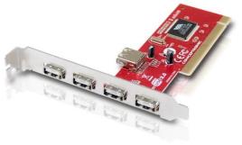 Placa PCI c/ 4+1 USB 2.0 Femea - CONCEPTRONIC