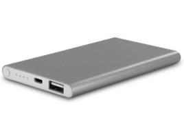 Powerbank MUVIT Muvit (3000 mAh - 1 USB - 1 Micro-USB - Prateado)