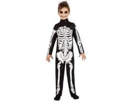 Fato de Menino  Esqueleto (Tam: 10 a 12 Anos)