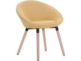 Cadeira de Refeição VIDAXL 283436 Tecido Amarelo