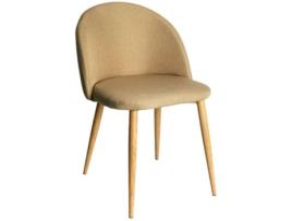 Cadeira REGALOS MIGUEL Vint (Castanho - 52 x 74 x 43 cm - Pano - Aço Reforçado)