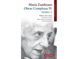 Livro Obras Completas Iv María Zambrano 