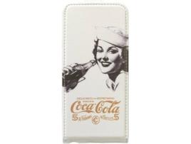 Capa iPhone 5, 5s, SE  Coca-Cola Flip Case Dourado