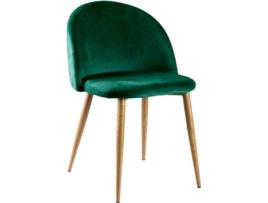 Cadeira  Vint (Verde - 38 x 74 x 43 cm - Veludo - Aço Reforçado)