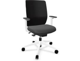 Cadeira de Escritório Operativa ACTIU Trim Serie 30 Preto e Branco (Braços reguláveis - Tecido)