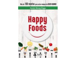 Livro Happy Foods de Karen Wang Diggs (Espanhol)