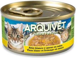 Ração para Gatos ARQUIVET (80 g - Húmida - Sabor: Atum Branco com Queijo)