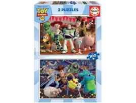 Conjunto de 2 Puzzle 2Ds 2D Toy Story (100 peças)