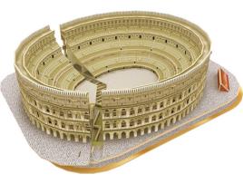 Puzzle 3D WORLD BRANDS Coliseu Romano (Idade Minima: 8 anos - 131 peças) 