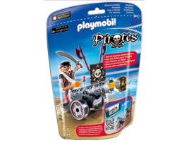 PLAYMOBIL Pirates - Canhão Interativo Preto com Pirata - 6165