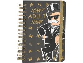 Caderno MONOPOLY A5 (14.8x21cm - Castanho - 90 Folhas)