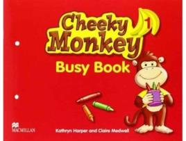 Livro Cheeky Monkey 1/Busy Book de Katheyn Harper e Claire Med