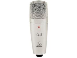 Microfone Condensador  C-3 (Com Fio - Frequência: 40Hz-18kHz)