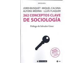 Livro 262 Conceptos Clave De Sociología de Jordi Busquet Duran (Espanhol)