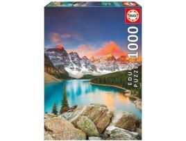 Puzzle EDUCA Lago Moraine, Parque Nacional de Banff, Canadá (1000 peças)