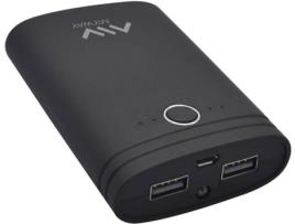 Powerbank  MWCHP0093 (7500 mAh - 2 USB - 1 Micro-USB - Preto)