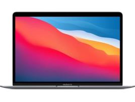 Macbook Air APPLE Cinzento sideral - MGN73Y/A (13.3'' - Apple M1 - RAM: 8 GB - 512 GB SSD - GPU 8-Core)