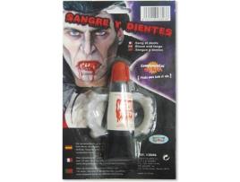 Acessórios de Halloween  Conjunto de Sangue e Dente de Vampiro