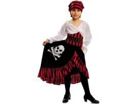 Fato de Menina  Pirata Preto (Tam: 5 a 6 anos)