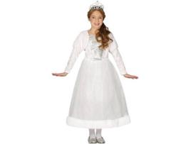 Fato de Menina  Princesa Do Baile Branca (Tam: 5 a 6 anos)