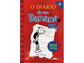 Livro O Diário de um Banana de Jeff Kinney (Português - 12ª Edição - 2009)