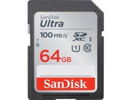 Cartão de Memória  Ultra 64GB SDXC100MB/s