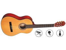 Pack Guitarra Clássica OQAN QGC-25 (19 Trastes - Corpo: Madeira de Tília)