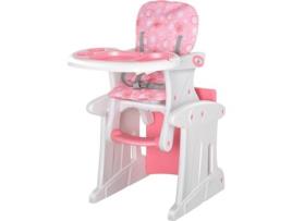 Cadeira de Bebé Ajustável HOMCOM 420-008PK Rosa (57x59x105 cm)