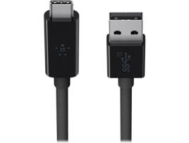 Cabo USB-A / USB-C (Preto)