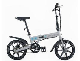 Bicicleta Elétrica  E-Bike Cinzenta (Velocidade Máx: 25 km/h  Autonomia: 30 a 50 km)