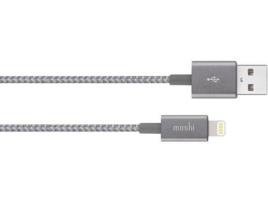 Cabo MOSHI HandyStrap (USB - Lightning - 1.2m - Cinza)