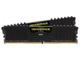 Memória RAM DDR4  Vengeance (2 x 4 GB - 2400 MHz - CL 14 - Preto)