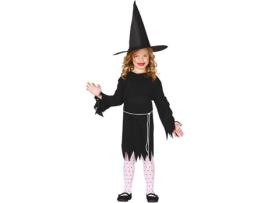 Fato de Menina  Bruxinha Halloween (Tam: 5 a 6 Anos)