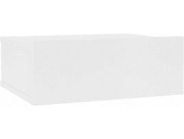Mesa de Cabeceira VIDAXL 800306 Branco (Compensado - 40 x 30 x 15 cm)