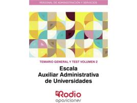 Livro Escala Auxiliar Administrativa de Universidades. Temario General y test. Volumen 2 de Vários Autores (Espanhol - 2020)