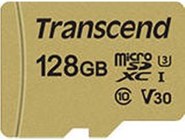 Cartão Memória Micro SDXC  TS128GUSD500S (128 GB - 95 MB/s)