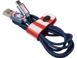 Cabo USB-microUSB Marvel (captain america)