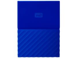 Disco HDD Externo WESTERN DIGITAL My Passport  3 TB (Azul - 3 TB - USB 3.0)