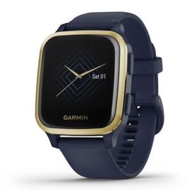 Relógio Desporto Garmin Venu Sq Music Edition - Azul Light Gold