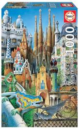 Puzzle 1000 Miniature Gaudi Collage