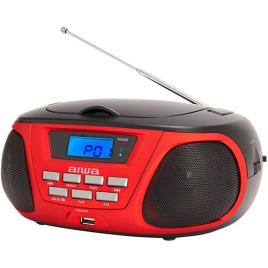 Rádio CD Bluetooth Aiwa BBTU-300RD - Vermelho | Preto