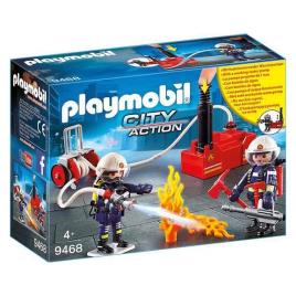 Playset City Action -  Firefighters With Water Pump Playmobil 9468